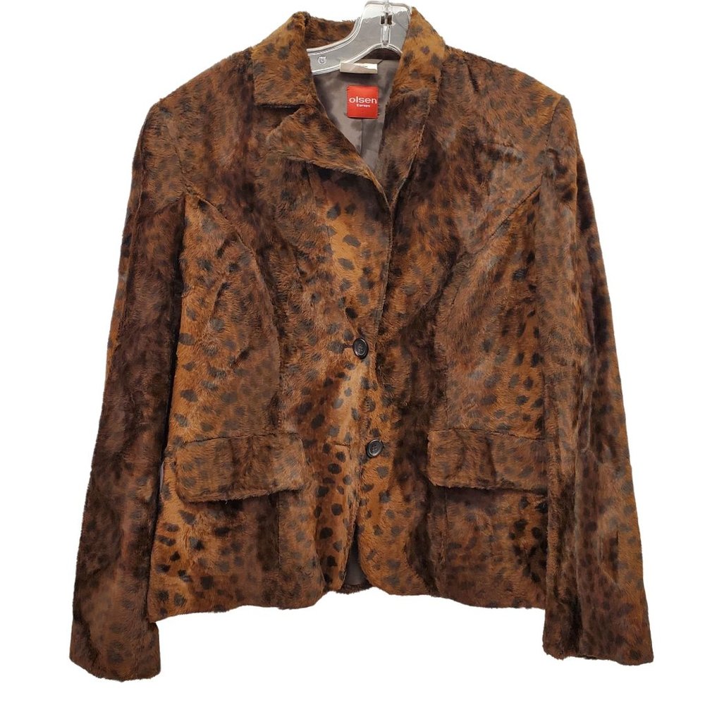 Olsen Europe Animal Print Jacket